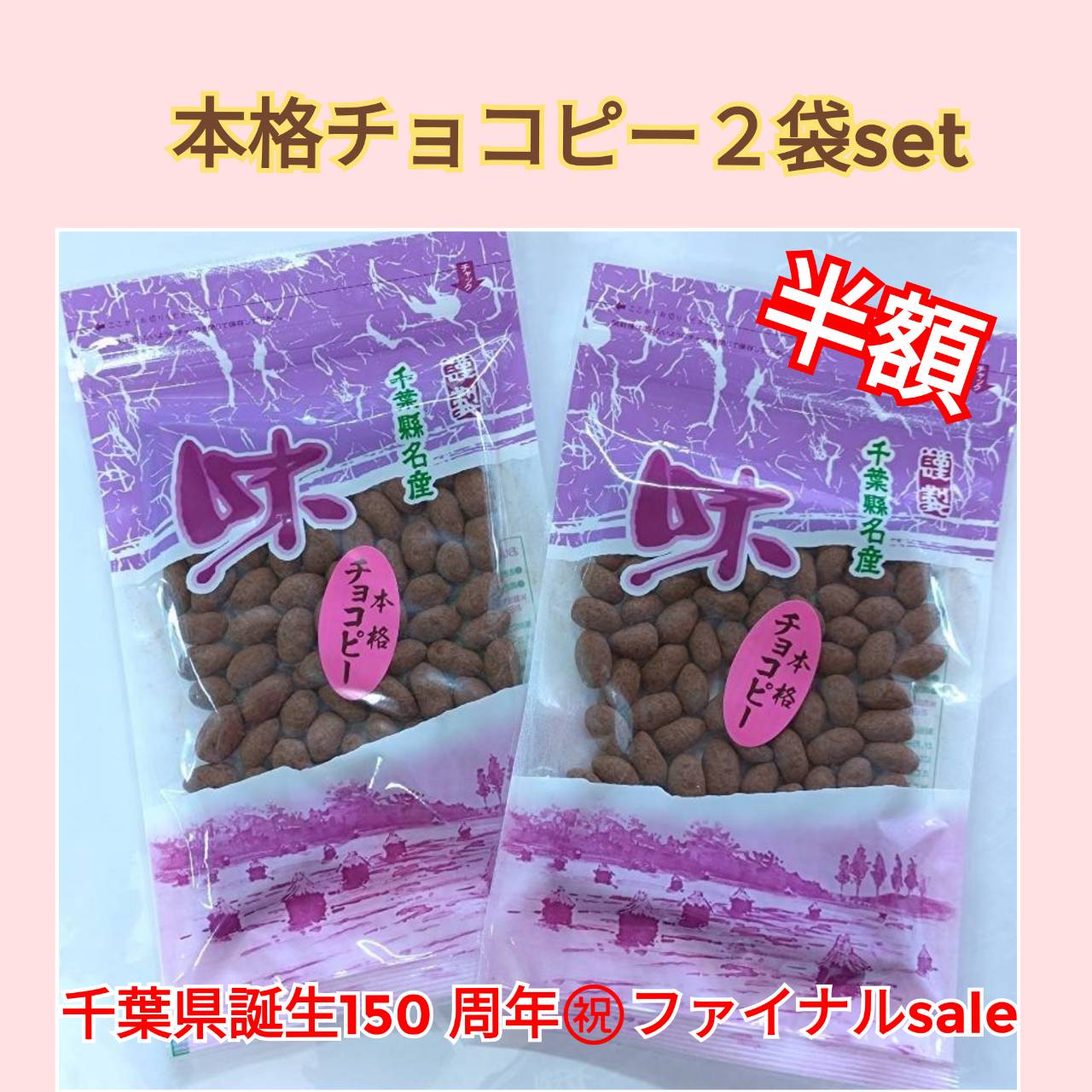 千葉県誕生150周年㊗️ファイルsale/本格チョコピー2袋set半額